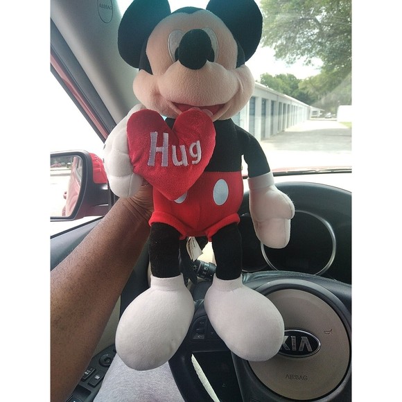 Disney Dream International Limited Mickey Mouse Plush Red Heart Hug Valentine - Picture 4 of 6